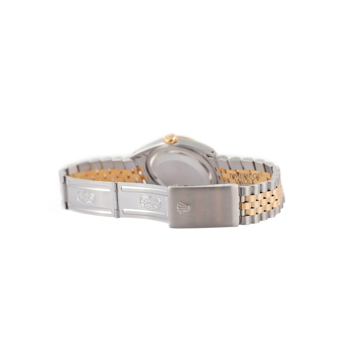 ROLEX DATEJUST 16013 TT STEEL & 18K GOLD 36MM GREEN MALACHITE DIAL