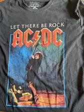 New Official Licensed T-Shirt MEDIUM  AC/DC Let There Be Rock