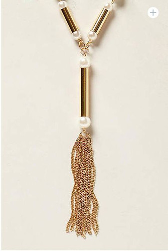Anthropologie Takara Tassel Necklace 