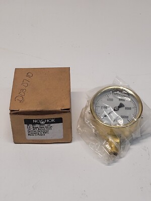 NOSHOK 25-300-10000 PSI PRESSURE GAUGE 25-300-10000 1/4'' NPT NEW IN BOX g12