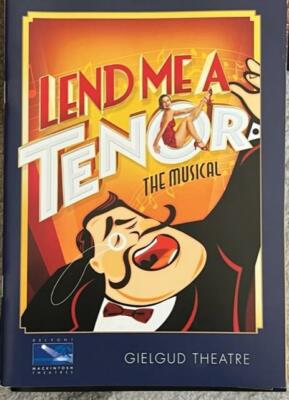  Lend me a Tenor Gielgud Theatre Programme Matthew Kelly