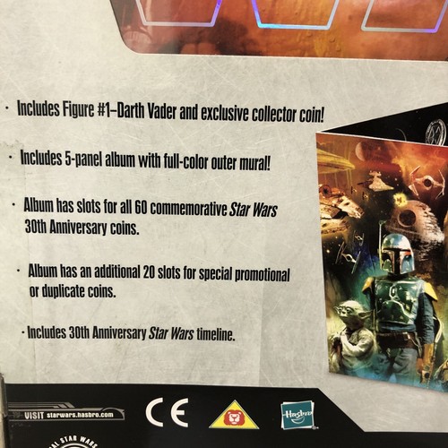 2006 Hasbro Star Wars~30th Anniversary Coin Album~w/DARTH VADER #1 & Excl Coin - Picture 7 of 8
