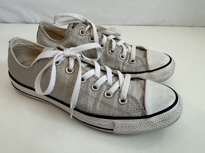 Size 9 - Converse Chuck Taylor All Star Low Top Silver for