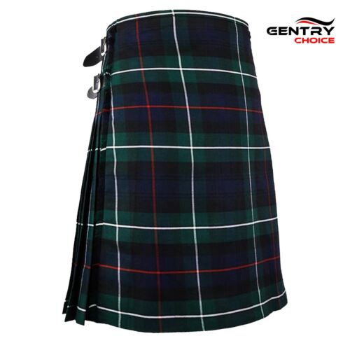 Scottish Mens Tartan Kilt MacKenzie 8 Yards Highland Traditional Scottish Dress - Afbeelding 1 van 8