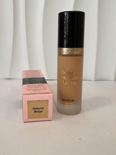 Too Faced Born This Way Matte Longwear Liquid Foundation Neitural Beige 1 FLoz - Picture 3 of 4