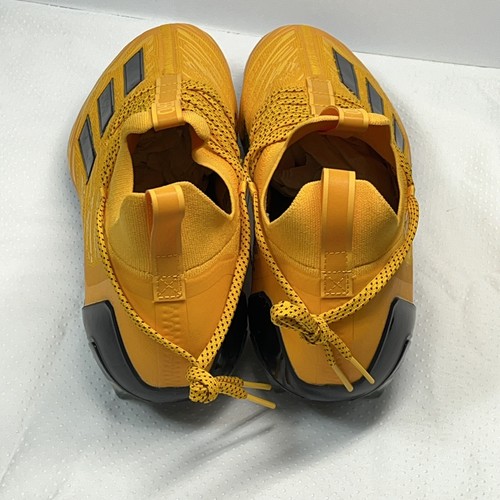 Adidas Adizero Primeknit Football Cleats Low Mens Size 14 Yellow Black HP8747 - Picture 10 of 16