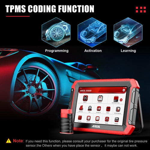Escáner OBD2 para automóvil ANCEL DS600 todos los sistemas diagnóstico bidireccional codificación ECU TPMS - Imagen 6 de 11