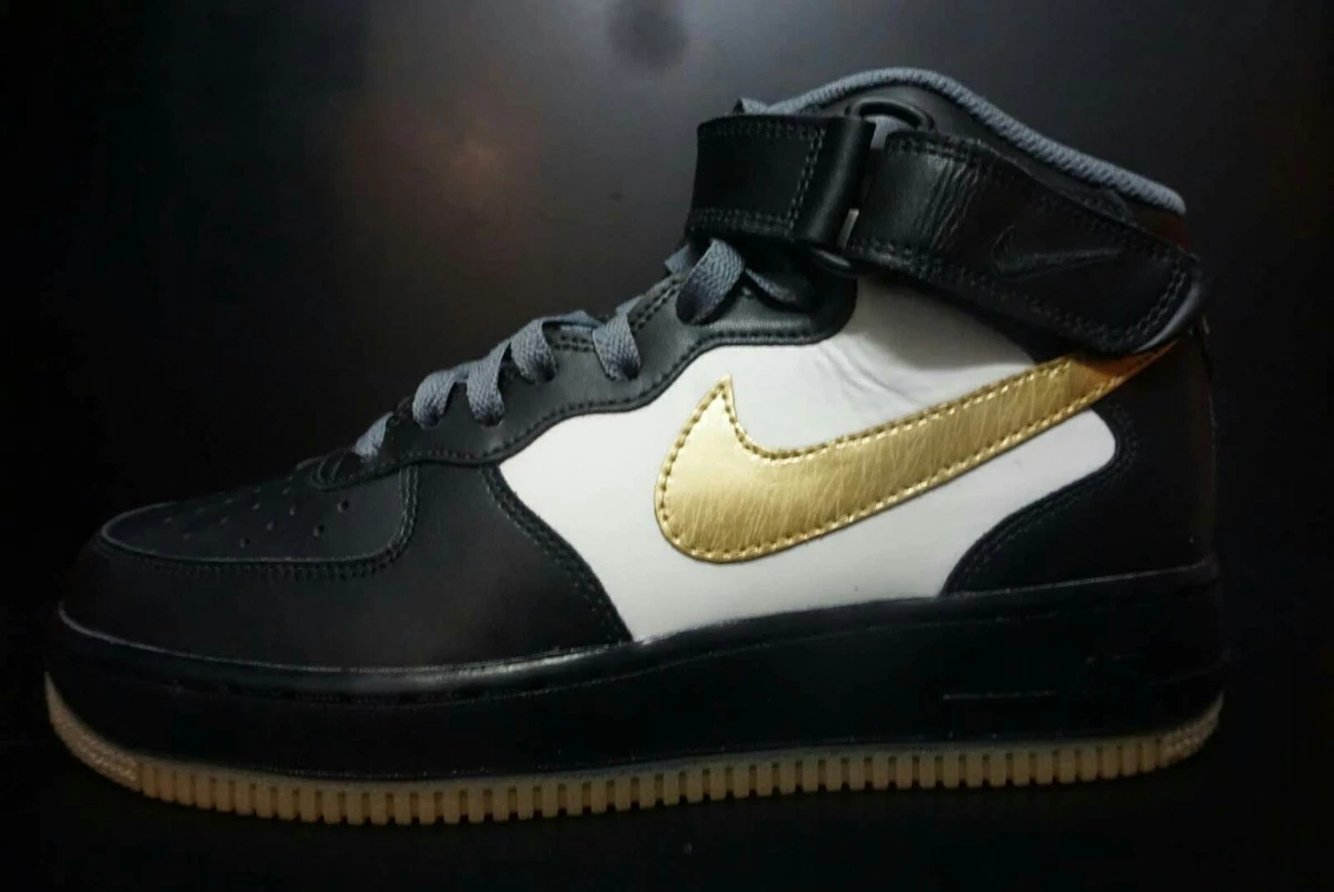 NIKE AIR FORCE 1 07 WOMEN S SIZE 9.5 ALL BLACK NIKE I.D eBay