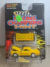 Racing Champions 1996 MINT HOT RODS #3 - 1968 Ford Mustang - Yellow