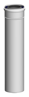 ATEC Abgas Rohr DN 80/125 konzentrisch 955mm Abgasrohr Schornstein Schacht