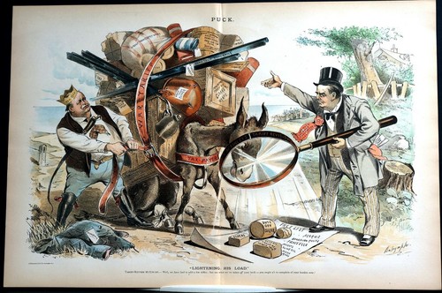 McKinley War Tariff Tax Payer Revisions 1890 FREE ACORNS HUMAN HAIR FISH EGGS - Imagen 9 de 12
