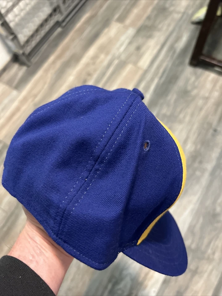 VTG 1970's Roman Pro Milwaukee Brewers MLB Wool Hat Fitted 7 1/2 Leather Band - Image 3 of 4