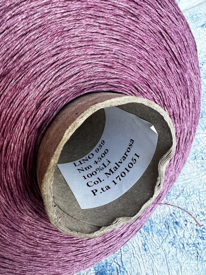 Linen fine yarn on cone 100% Linen  450m/100g (492yards/3.52oz), Per 100g/3.52oz - Image 2 of 4