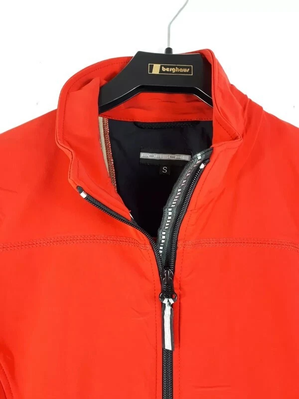 Porsche Red Sports Jacket Wind Blocker Unisex Size Small Zip up Logo
