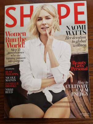 Shape Magazine - Featuring Naomi Watts - Women Run The World! -  September 2019