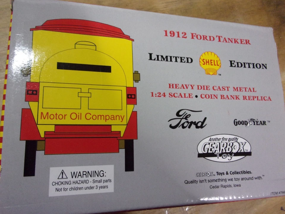 GEARBOX SHELL 1912 FORD TRUCK COIN BANK  # 76607 - Image 3 of 4