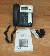 AT T ML17929 2 Line Corded Phone W/ LED Display, CID, Call Waiting,  Data Port