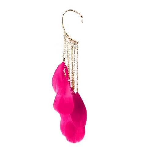 Womens Feather Long Tassels Dangle/Drop Earring Ladies Boho Earrings Jewellery - Picture 18 of 19