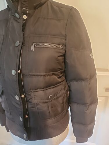 Pink Victoria Secret Puffer Jacket 90% DOWN Womens Sz XS Black Outdoor Black - Picture 2 of 11