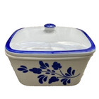 Viana Do Castelo Casserole Covered Dish Tureen Handpainted Blue White Portugal — photo 3