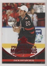 2023 Team Canada Juniors Prospectus Momentous Electric Red Zack Ostapchuk 12cy