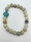Costume Jewelry Set Beaded Necklace Stretch Bracelets Mineral Stone Lot — photo 2