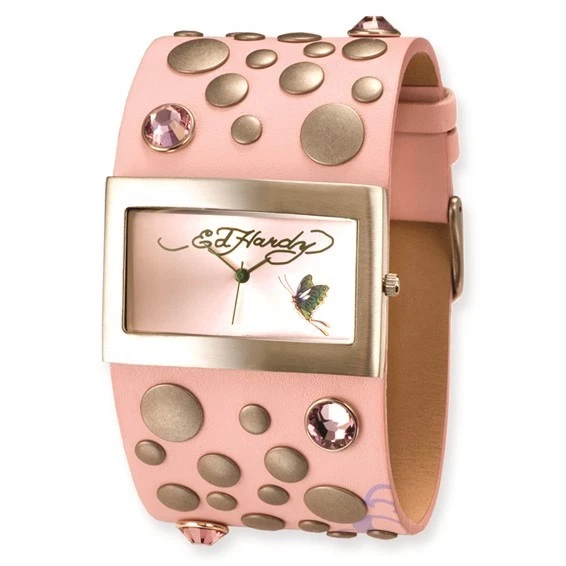 Ed Hardy Pink and Rose Gold Women\'s Watch ED HARDY Ladies Light Rose Gold Sunray Dial/Shiny Rose Gold  main image 2