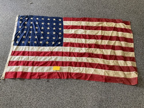 48 star 3x5 cloth flag show legit wear bo1 - Picture 1 of 9