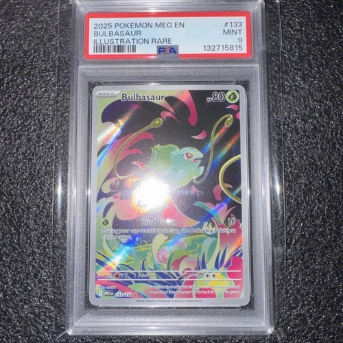 2025 POKEMON MEG EN-MEGA EVOLUTION ENHANCED BB BULBASAUR PSA 9