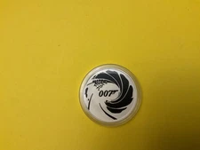 2022 Tuvalu James Bond 007 Silver Coin Colorized .9999 Silver