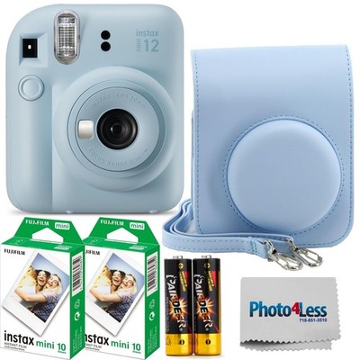 FUJIFILM INSTAX MINI 12 Instant Film Camera (Pastel Blue) + Accessories