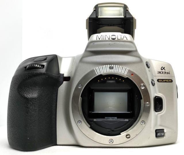 MINOLTA α303sI Minolta α303si Super Silver Film SLR Camera with Zoom Lens