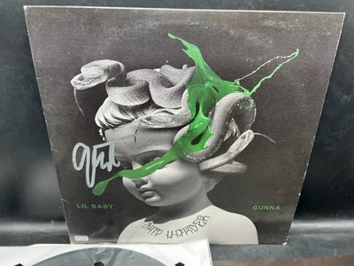 Gunna Rapper Signed Autograph Lil Baby Drip Harder Vinyl Album LP
