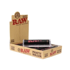 RAW Phatty Roller 125mm | Black Rolling Machine for King Size & Phat Rolls Case