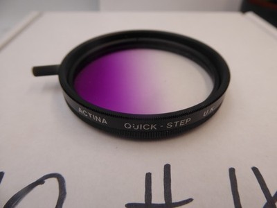 ACTINA VIOLET 58mm Graduated Grad.  Filter - / sehr guter Zustand QUICK STEP PINK L ROT