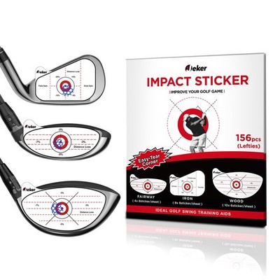 LeftHanded Golf Impact Tape  156 Training Stickers for Swing Feedback