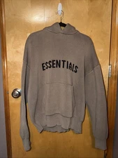 Fear Of God Men's Essentials Knit Pullover - Size M - Slightly Used