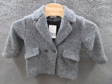 NWT Zara Girls Kids Wool Blend Short Coat Herringbone Sz 6-7 Years 6543/096/922