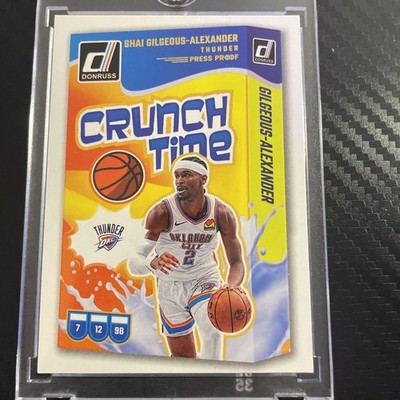 2024-25 Panini Donruss - Crunch Time Shai Gilgeous-Alexander #14 Press Proof
