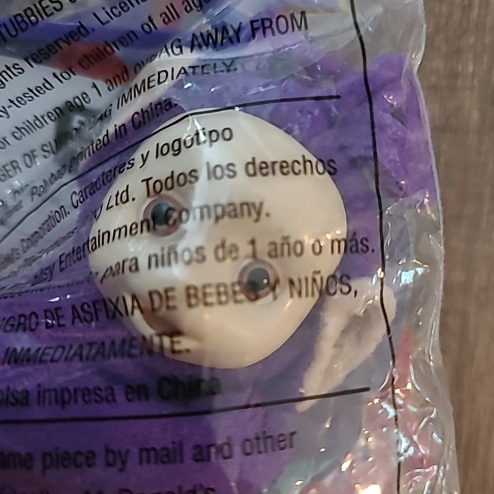 Teletubbies Tinky Winky Llavero Púrpura Peluche McDonalds Happy Meal SoftToy 2000 Foto 3 de 4