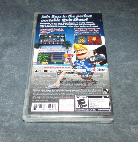 Buzz! Master Quiz para Sony PSP Nuevo / ¡Envío rápido! - Imagen 2 de 2