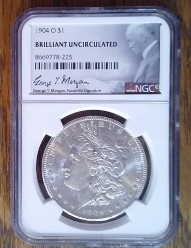 1904-O Morgan Silver Dollar NGC BU (225)
