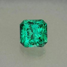AA Certified 8 CT Natural Colombian Green Emerald Asscher Cut Loose Gemstones