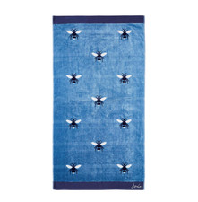 🐧JOULES🐧 BLUE🐧BOTANICAL BEE🐧VELOUR BATH SHEET   90cm x 150cm 🐧