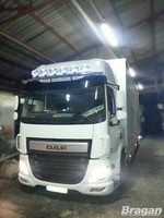 Visier Lichtleiste + Oval Flecken FüR DAF Cf 14 + Raum Cab Lkw-Dach Edelstahl