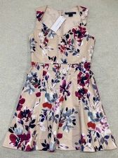 French Connection Tank A-Line Dress Women’s 4 Floral