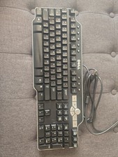 Dell Multimedia Keyboard Y-UK-DEL1 - 2 Port USB Wired Tested
