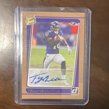 Panini 2021 Donruss Rated Rookie Tylan Wallace Auto #274 Ravens NFL