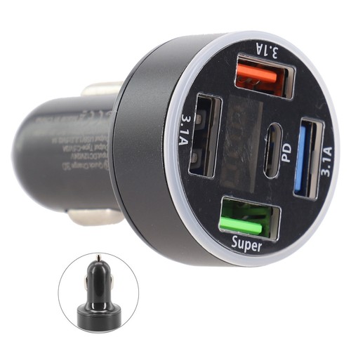 R��partiteur de Prise Chargeur Voiture Polyvalent 66W 4USB PD avec Clignotants L - Photo 12 sur 12