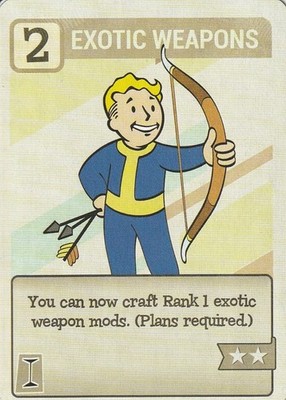 2019 Fallout Dynamite Series 2 Exotic Weapons Perk Card #PC-08